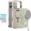 image:imageCasely iPhone 17 Pro Max Case  Citrus Stripes  Poolside Print  Align SoftTouch Flexible Bumper Case  Compatible with MagSafeHop to it  Green Bunny
