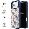 image:imageCasely iPhone 17 Pro Max Case  Citrus Stripes  Poolside Print  Align SoftTouch Flexible Bumper Case  Compatible with MagSafeInk  Iris  Vintage Floral