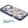 image:imageCasely iPhone 17 Pro Max Case  Citrus Stripes  Poolside Print  Align SoftTouch Flexible Bumper Case  Compatible with MagSafeInk  Iris  Vintage Floral