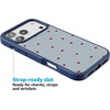 image:imageCasely iPhone 17 Pro Max Case  Citrus Stripes  Poolside Print  Align SoftTouch Flexible Bumper Case  Compatible with MagSafeLove Lines  Blue Stripes