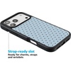 image:imageCasely iPhone 17 Pro Max Case  Citrus Stripes  Poolside Print  Align SoftTouch Flexible Bumper Case  Compatible with MagSafeOn the Dot  Blue Polka Dot
