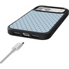 image:imageCasely iPhone 17 Pro Max Case  Citrus Stripes  Poolside Print  Align SoftTouch Flexible Bumper Case  Compatible with MagSafeOn the Dot  Blue Polka Dot