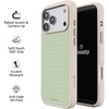 image:imageCasely iPhone 17 Pro Max Case  Citrus Stripes  Poolside Print  Align SoftTouch Flexible Bumper Case  Compatible with MagSafeOn the Dot  Green Polka Dot