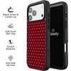 image:imageCasely iPhone 17 Pro Max Case  Citrus Stripes  Poolside Print  Align SoftTouch Flexible Bumper Case  Compatible with MagSafeOn the Dot  Maroon Polka Dot