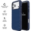 image:imageCasely iPhone 17 Pro Max Case  Citrus Stripes  Poolside Print  Align SoftTouch Flexible Bumper Case  Compatible with MagSafeOn the Dot  Navy Polka Dot