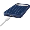 image:imageCasely iPhone 17 Pro Max Case  Citrus Stripes  Poolside Print  Align SoftTouch Flexible Bumper Case  Compatible with MagSafeOn the Dot  Navy Polka Dot
