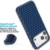 image:imageCasely iPhone 17 Pro Max Case  Citrus Stripes  Poolside Print  Align SoftTouch Flexible Bumper Case  Compatible with MagSafeOn the Dot  Navy Polka Dot