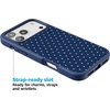 image:imageCasely iPhone 17 Pro Max Case  Citrus Stripes  Poolside Print  Align SoftTouch Flexible Bumper Case  Compatible with MagSafeOn the Dot  Navy Polka Dot