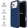 image:imageCasely iPhone 17 Pro Max Case  Citrus Stripes  Poolside Print  Align SoftTouch Flexible Bumper Case  Compatible with MagSafeOn the Dot  Navy Polka Dot