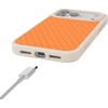 image:imageCasely iPhone 17 Pro Max Case  Citrus Stripes  Poolside Print  Align SoftTouch Flexible Bumper Case  Compatible with MagSafeOn the Dot  Orange Polka Dot