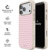 image:imageCasely iPhone 17 Pro Max Case  Citrus Stripes  Poolside Print  Align SoftTouch Flexible Bumper Case  Compatible with MagSafeOn the Dot  Pink Polka Dot