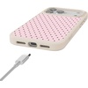 image:imageCasely iPhone 17 Pro Max Case  Citrus Stripes  Poolside Print  Align SoftTouch Flexible Bumper Case  Compatible with MagSafeOn the Dot  Pink Polka Dot