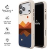image:imageCasely iPhone 17 Pro Max Case  Citrus Stripes  Poolside Print  Align SoftTouch Flexible Bumper Case  Compatible with MagSafeOpposites Attract  Day  Night Mountains