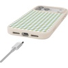 image:imageCasely iPhone 17 Pro Max Case  Citrus Stripes  Poolside Print  Align SoftTouch Flexible Bumper Case  Compatible with MagSafePastel Picnic  Blue  Green Gingham