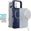 image:imageCasely iPhone 17 Pro Max Case  Citrus Stripes  Poolside Print  Align SoftTouch Flexible Bumper Case  Compatible with MagSafePastel Picnic  Blue Gingham