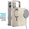 image:imageCasely iPhone 17 Pro Max Case  Citrus Stripes  Poolside Print  Align SoftTouch Flexible Bumper Case  Compatible with MagSafePastel Picnic  Yellow Gingham
