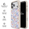 image:imageCasely iPhone 17 Pro Max Case  Citrus Stripes  Poolside Print  Align SoftTouch Flexible Bumper Case  Compatible with MagSafePoppy Meadows  Pastel Floral