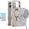 image:imageCasely iPhone 17 Pro Max Case  Citrus Stripes  Poolside Print  Align SoftTouch Flexible Bumper Case  Compatible with MagSafePoppy Meadows  Pastel Floral