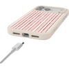 image:imageCasely iPhone 17 Pro Max Case  Citrus Stripes  Poolside Print  Align SoftTouch Flexible Bumper Case  Compatible with MagSafePretty in Pastel  Blush Stripes