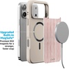 image:imageCasely iPhone 17 Pro Max Case  Citrus Stripes  Poolside Print  Align SoftTouch Flexible Bumper Case  Compatible with MagSafePretty in Pastel  Blush Stripes