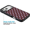 image:imageCasely iPhone 17 Pro Max Case  Citrus Stripes  Poolside Print  Align SoftTouch Flexible Bumper Case  Compatible with MagSafeSpotted in SoHo  Burgundy Polka Dot