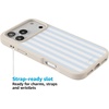 image:imageCasely iPhone 17 Pro Max Case  Citrus Stripes  Poolside Print  Align SoftTouch Flexible Bumper Case  Compatible with MagSafeSunday Best  Blue Stripes