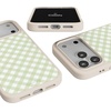 image:imageCasely iPhone 17 Pro Max Case  Citrus Stripes  Poolside Print  Align SoftTouch Flexible Bumper Case  Compatible with MagSafeSunday Best  Mint Lattice