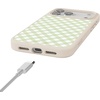image:imageCasely iPhone 17 Pro Max Case  Citrus Stripes  Poolside Print  Align SoftTouch Flexible Bumper Case  Compatible with MagSafeSunday Best  Mint Lattice