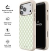 image:imageCasely iPhone 17 Pro Max Case  Citrus Stripes  Poolside Print  Align SoftTouch Flexible Bumper Case  Compatible with MagSafeSunday Best  Mint Lattice