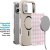 image:imageCasely iPhone 17 Pro Max Case  Citrus Stripes  Poolside Print  Align SoftTouch Flexible Bumper Case  Compatible with MagSafeSunday Best  Pink Plaid