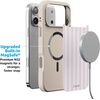 image:imageCasely iPhone 17 Pro Max Case  Citrus Stripes  Poolside Print  Align SoftTouch Flexible Bumper Case  Compatible with MagSafeSunday Best  Pink Stripes