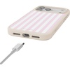 image:imageCasely iPhone 17 Pro Max Case  Citrus Stripes  Poolside Print  Align SoftTouch Flexible Bumper Case  Compatible with MagSafeSunday Best  Pink Stripes
