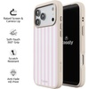 image:imageCasely iPhone 17 Pro Max Case  Citrus Stripes  Poolside Print  Align SoftTouch Flexible Bumper Case  Compatible with MagSafeSunday Best  Pink Stripes