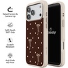 image:imageCasely iPhone 17 Pro Max Case  Citrus Stripes  Poolside Print  Align SoftTouch Flexible Bumper Case  Compatible with MagSafeTeddy Bows  Brown Polka Dot