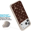 image:imageCasely iPhone 17 Pro Max Case  Citrus Stripes  Poolside Print  Align SoftTouch Flexible Bumper Case  Compatible with MagSafeTeddy Bows  Brown Polka Dot