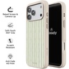 image:imageCasely iPhone 17 Pro Max Case  Citrus Stripes  Poolside Print  Align SoftTouch Flexible Bumper Case  Compatible with MagSafeThe Boyfriend Collection  Linen Stripe