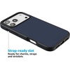 image:imageCasely iPhone 17 Pro Max Case  Citrus Stripes  Poolside Print  Align SoftTouch Flexible Bumper Case  Compatible with MagSafeThe Boyfriend Collection  Slate Blue