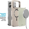 image:imageCasely iPhone 17 Pro Max Case  Citrus Stripes  Poolside Print  Align SoftTouch Flexible Bumper Case  Compatible with MagSafeThe Boyfriend Collection  Linen Stripe