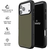 image:imageCasely iPhone 17 Pro Max Case  Citrus Stripes  Poolside Print  Align SoftTouch Flexible Bumper Case  Compatible with MagSafeThe Boyfriend Collection  Army Green