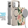 image:imageCasely iPhone 17 Pro Max Case  Citrus Stripes  Poolside Print  Align SoftTouch Flexible Bumper Case  Compatible with MagSafeThe Garden Room  Painted Petals