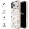 image:imageCasely iPhone 17 Pro Max Case  Citrus Stripes  Poolside Print  Align SoftTouch Flexible Bumper Case  Compatible with MagSafeWhimsy Girlie  Pastel Bows