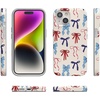 image:imageCasely iPhone 17 Pro Max Case  Marina Lines  Tiny Pinstripe  Compatible with MagSafe  Classic Ultra Thin DesignAmerican Girlie  Red White  Blue Bows