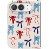 image:imageCasely iPhone 17 Pro Max Case  Marina Lines  Tiny Pinstripe  Compatible with MagSafe  Classic Ultra Thin DesignAmerican Girlie  Red White  Blue Bows