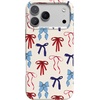 image:imageCasely iPhone 17 Pro Max Case  Marina Lines  Tiny Pinstripe  Compatible with MagSafe  Classic Ultra Thin DesignAmerican Girlie  Red White  Blue Bows