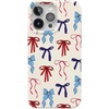 image:imageCasely iPhone 17 Pro Max Case  Marina Lines  Tiny Pinstripe  Compatible with MagSafe  Classic Ultra Thin DesignAmerican Girlie  Red White  Blue Bows