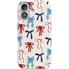 image:imageCasely iPhone 17 Pro Max Case  Marina Lines  Tiny Pinstripe  Compatible with MagSafe  Classic Ultra Thin DesignAmerican Girlie  Red White  Blue Bows