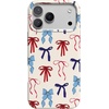 image:imageCasely iPhone 17 Pro Max Case  Marina Lines  Tiny Pinstripe  Compatible with MagSafe  Classic Ultra Thin DesignAmerican Girlie  Red White  Blue Bows