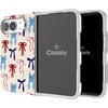 image:imageCasely iPhone 17 Pro Max Case  Marina Lines  Tiny Pinstripe  Compatible with MagSafe  Classic Ultra Thin DesignAmerican Girlie  Red White  Blue Bows
