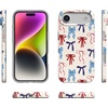 image:imageCasely iPhone 17 Pro Max Case  Marina Lines  Tiny Pinstripe  Compatible with MagSafe  Classic Ultra Thin DesignAmerican Girlie  Red White  Blue Bows