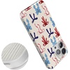 image:imageCasely iPhone 17 Pro Max Case  Marina Lines  Tiny Pinstripe  Compatible with MagSafe  Classic Ultra Thin DesignAmerican Girlie  Red White  Blue Bows